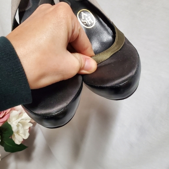 Ash slingback satin/leather heels size 39 - Picture 8 of 12